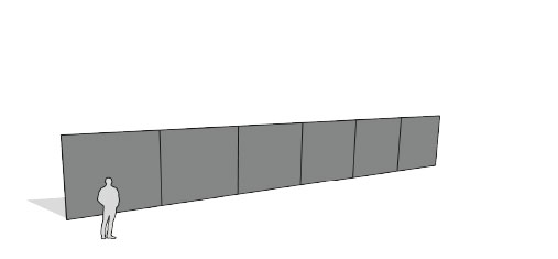 render 1 wall divider - backdrop system AV drop