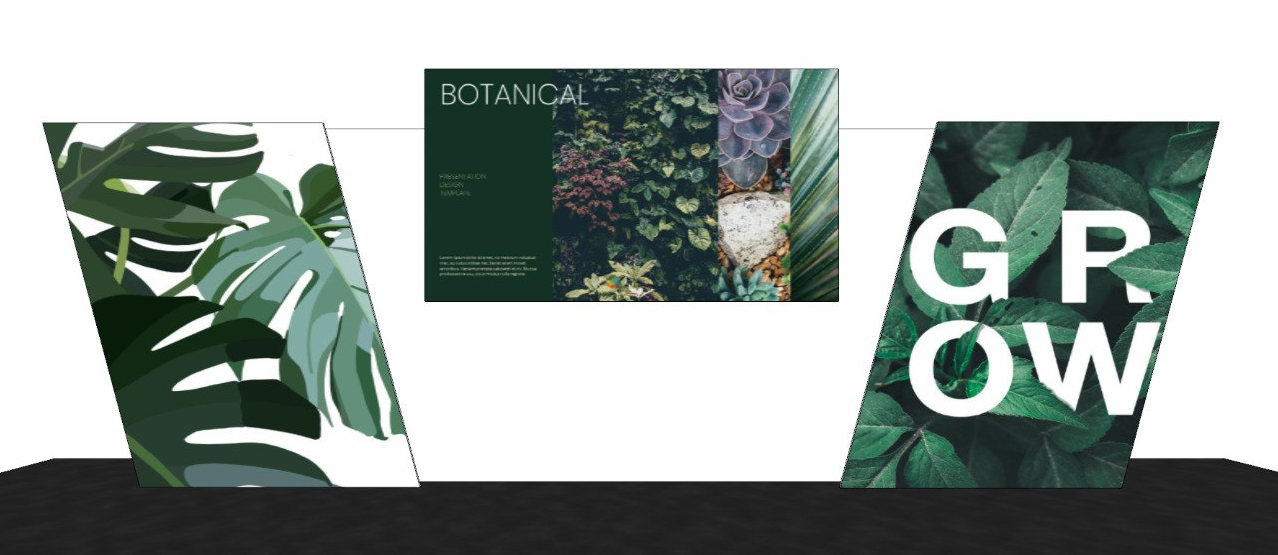 Botanical - backdrop system AV drop