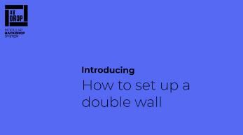 How to set up a doble wall