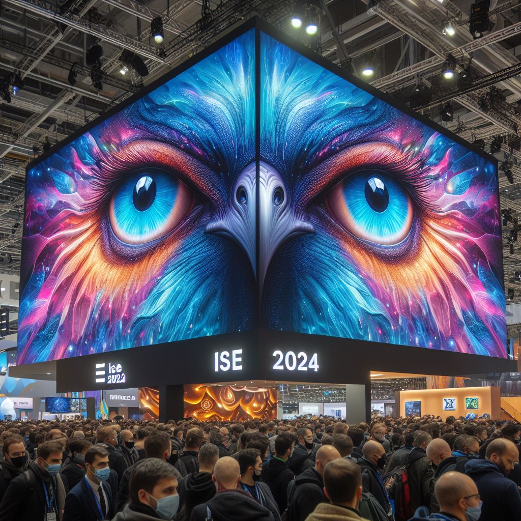 AV Drop at ISE 2024 - backdrop system AV drop AV Drop at ise 2024
